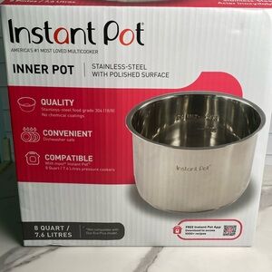 Instant Pot Stainless Steel Inner Pot - 8 Quart